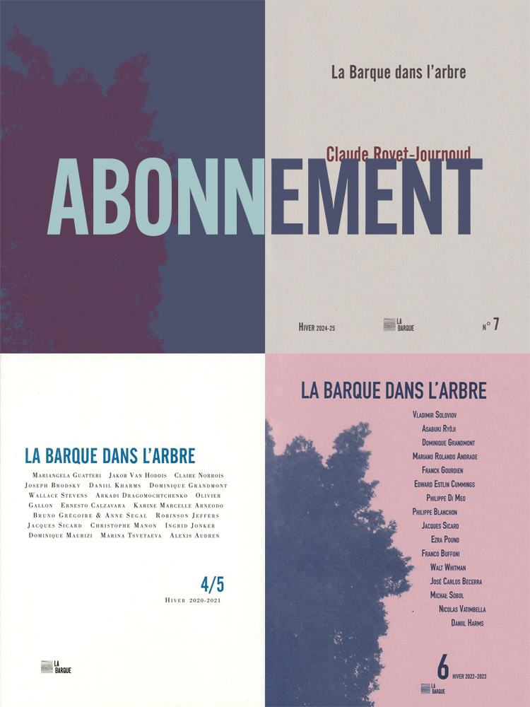 Abonnement à 3 numéros de La Barque dans l'Arbre
